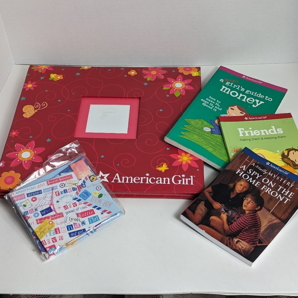 Bundle American Girl books, cards stickers scrapbook new
